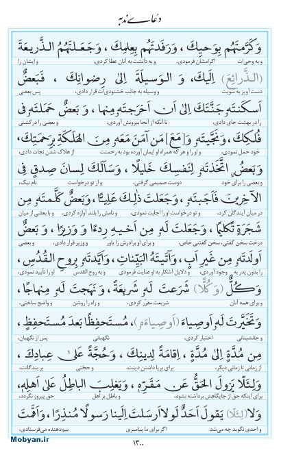 مفاتیح مرکز طبع و نشر قرآن کریم صفحه 1300