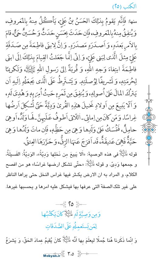 نهج البلاغه عربی مرکز طبع و نشر قرآن کریم صفحه 305